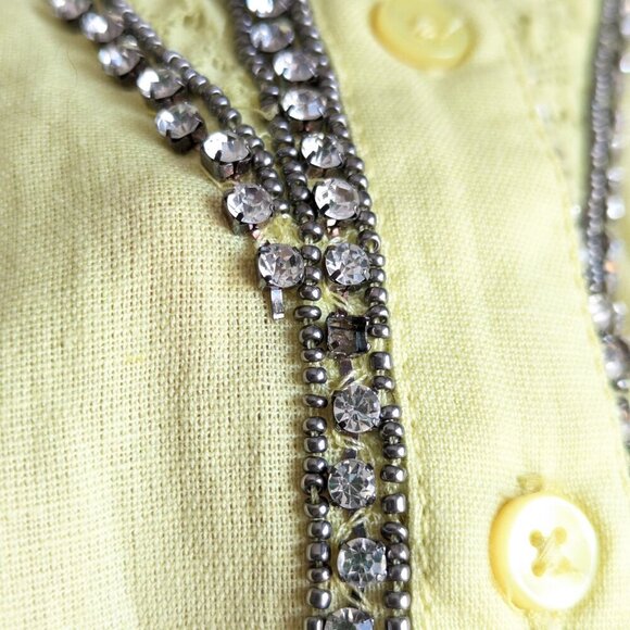 Anthropologie Pilcro Nayeli Beaded Buttondown - Picture 14 of 15